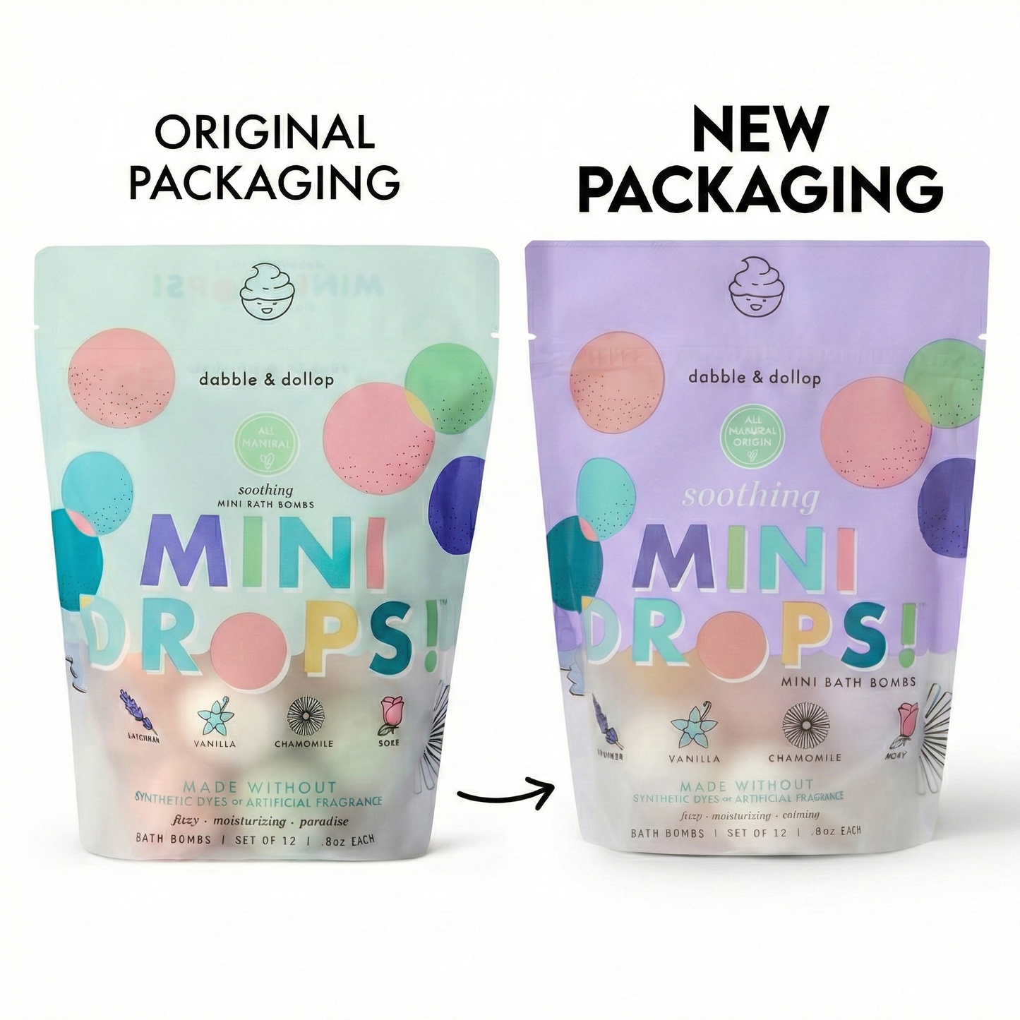 MINI DROPS BATH BOMBS || SOOTHING