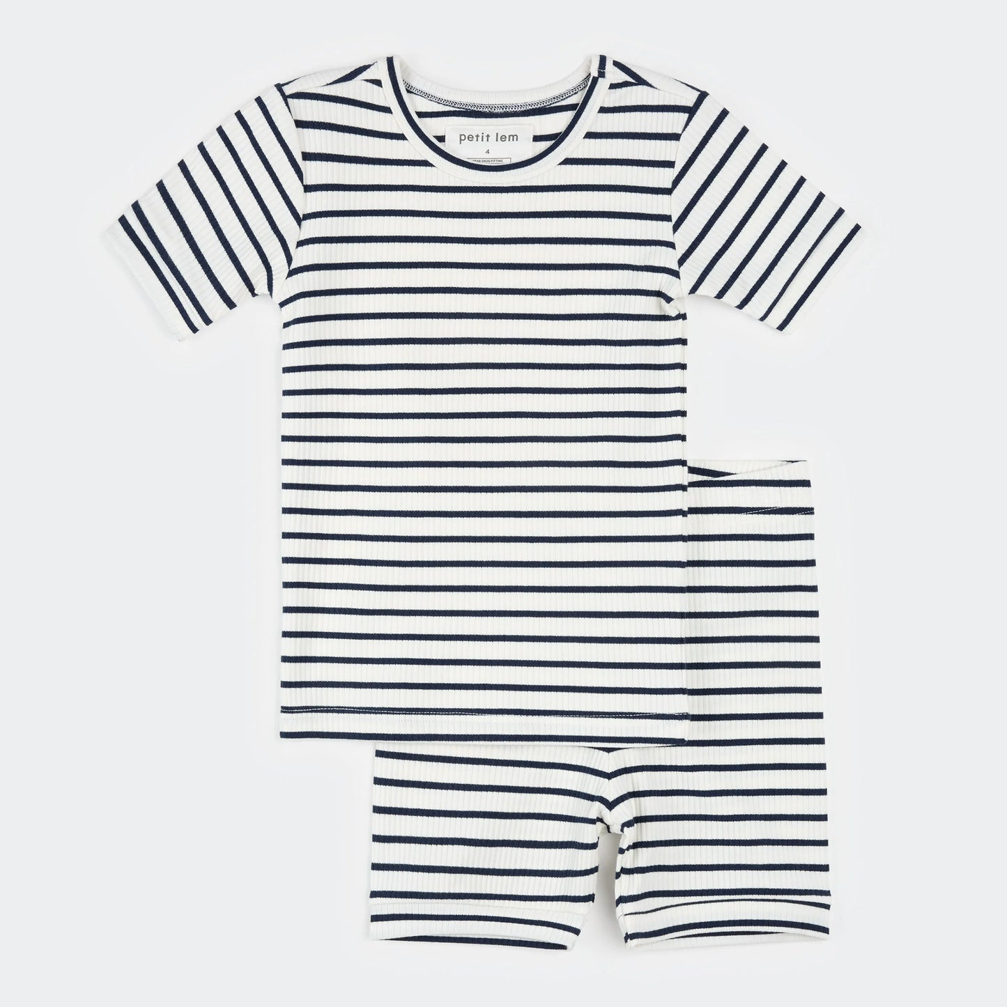 MODAL S/S SLEEP SET || NAVY STRIPE