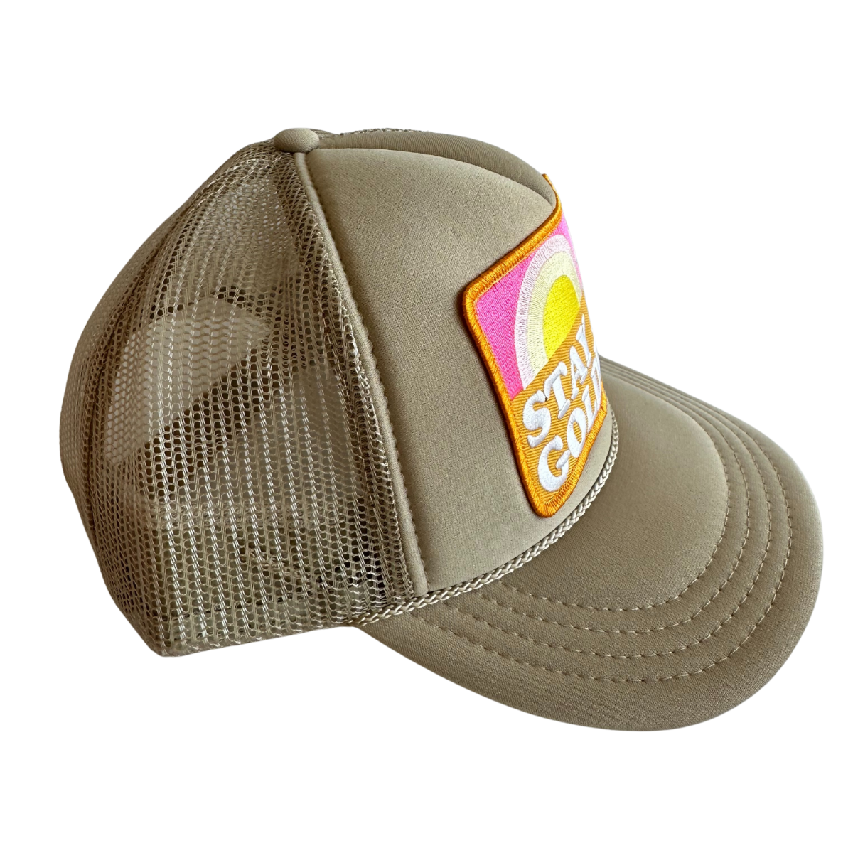 STAY GOLDEN KIDS HAT || PINK