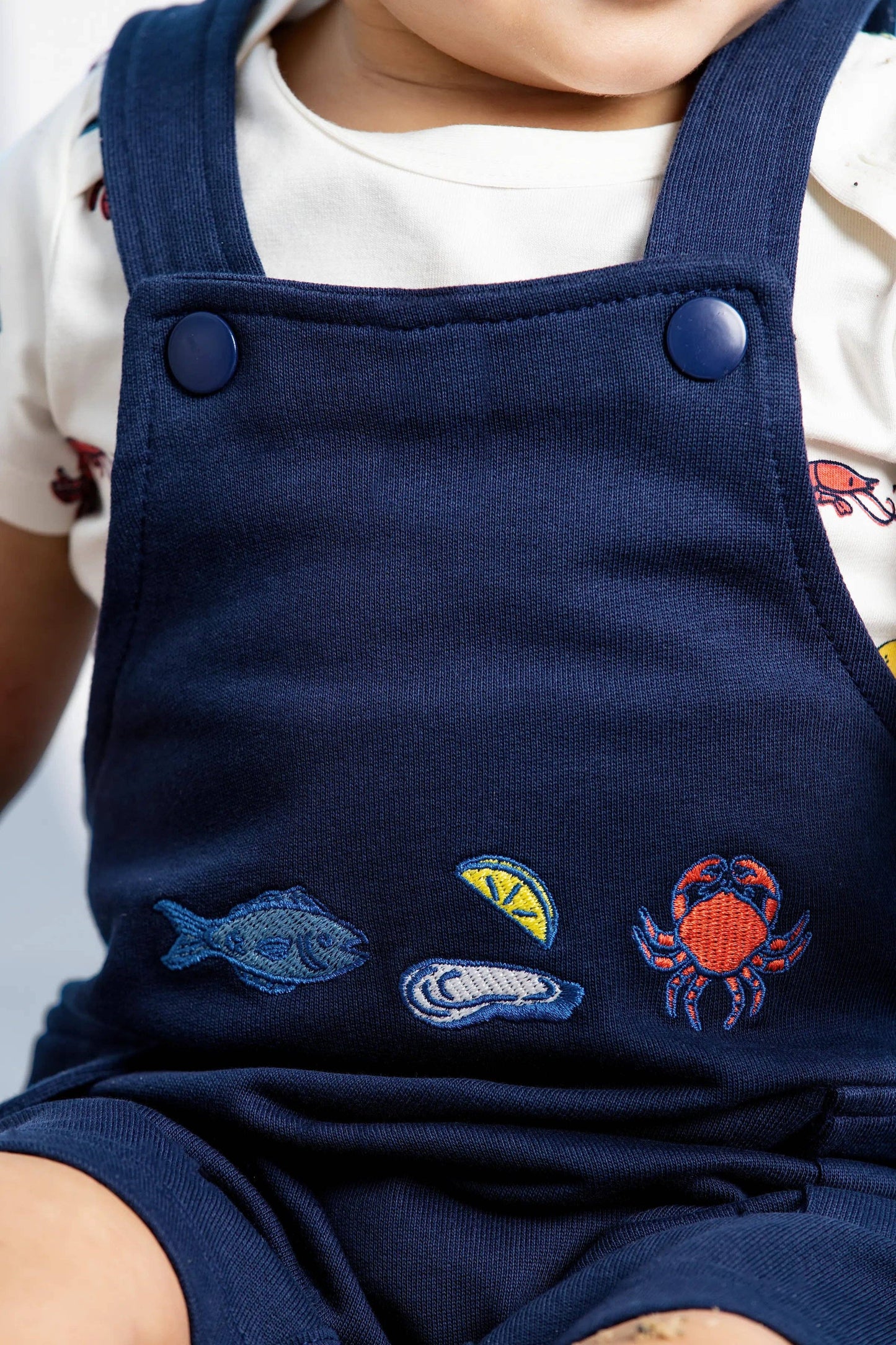 JACK + JILL BODYSUIT + OVERALLS SET || SEAFOOD BOIL