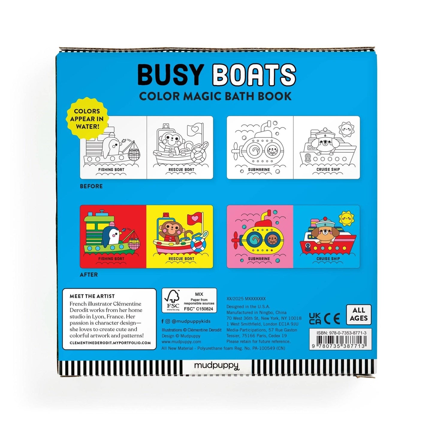 COLOR MAGIC BATH BOOK || BUSY BOATS