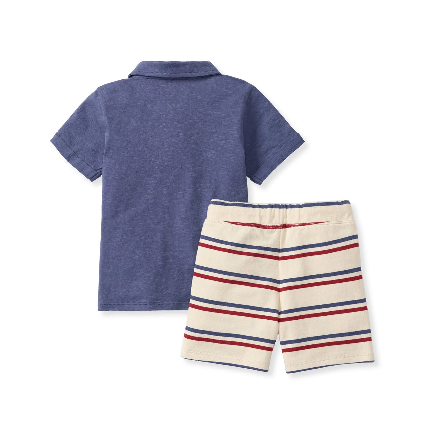 USA STRIPE POLO SHIRT SET