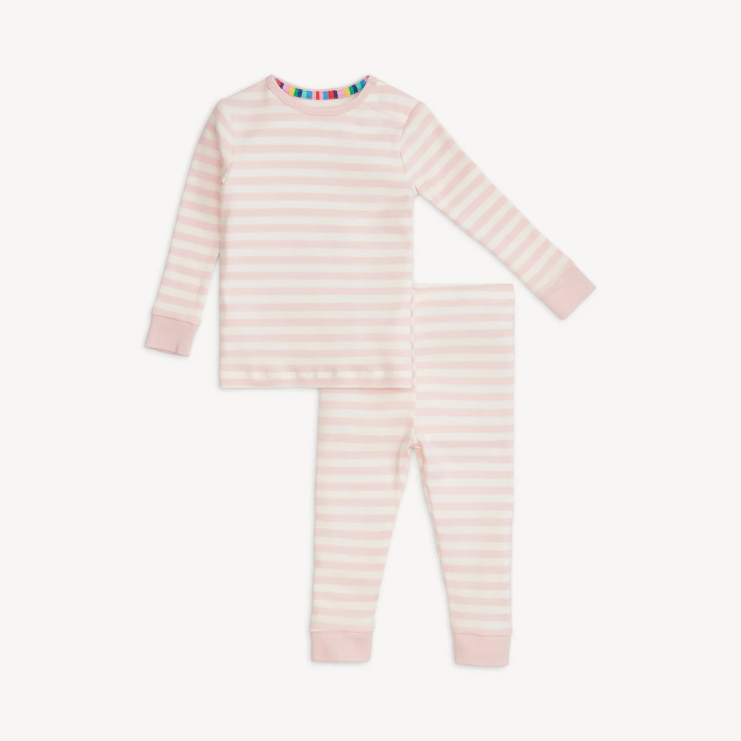 PINK STRIPE ORGANIC COTTON L/S PJ