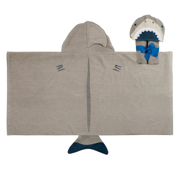 HOODED TOWEL || SHARK