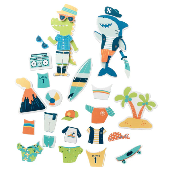 DRESS UP BATH TOY || SHARK/DINO