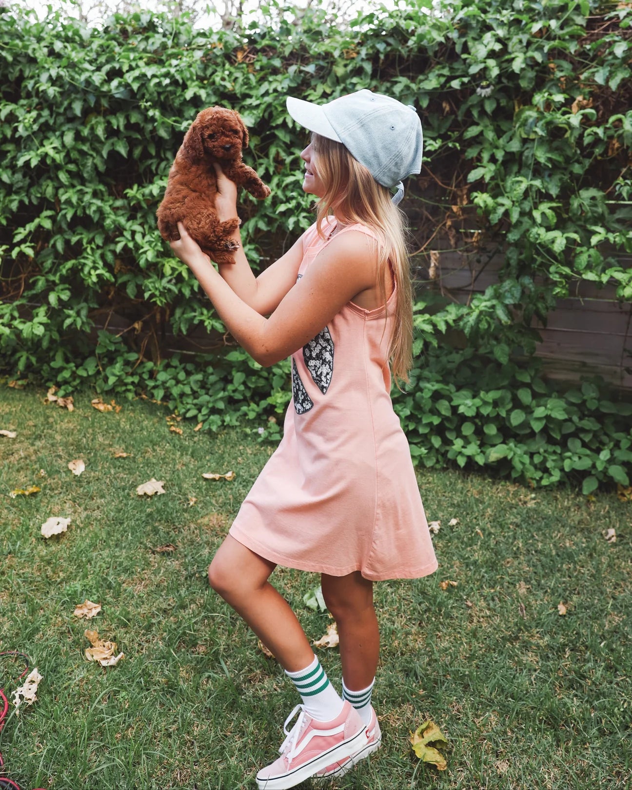 MUSCLE TANK DRESS || PEACE DAISIES