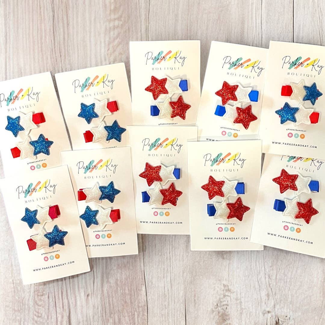 TWINKLING STARS HAIR CLIPS