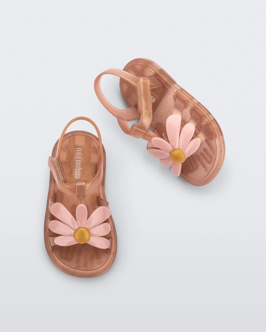 HIP BLOOMY SANDAL || BROWN/PINK