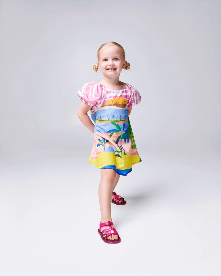 HIP BLOOMY SANDAL || PINK