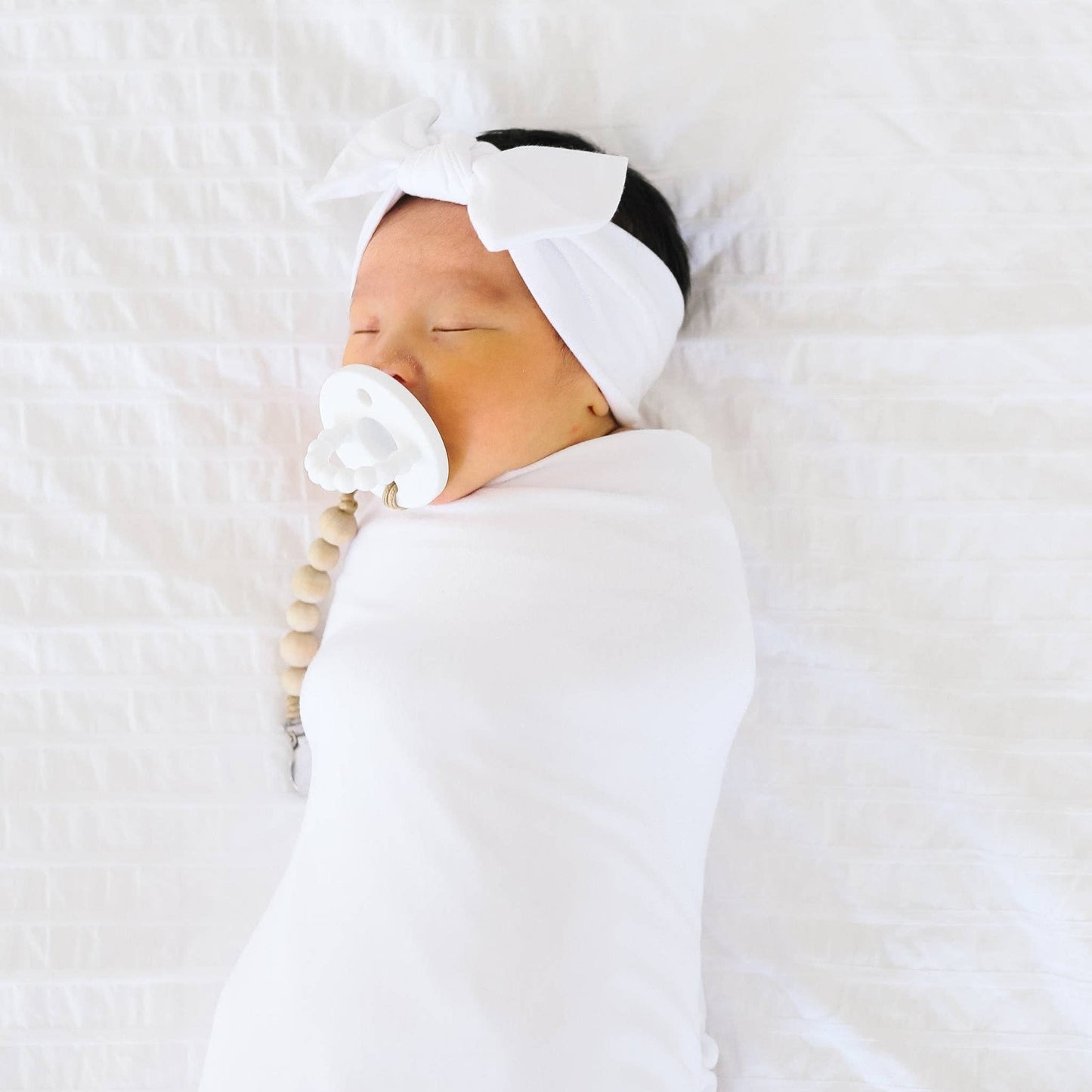 KNIT HEADBAND BOW || DOVE