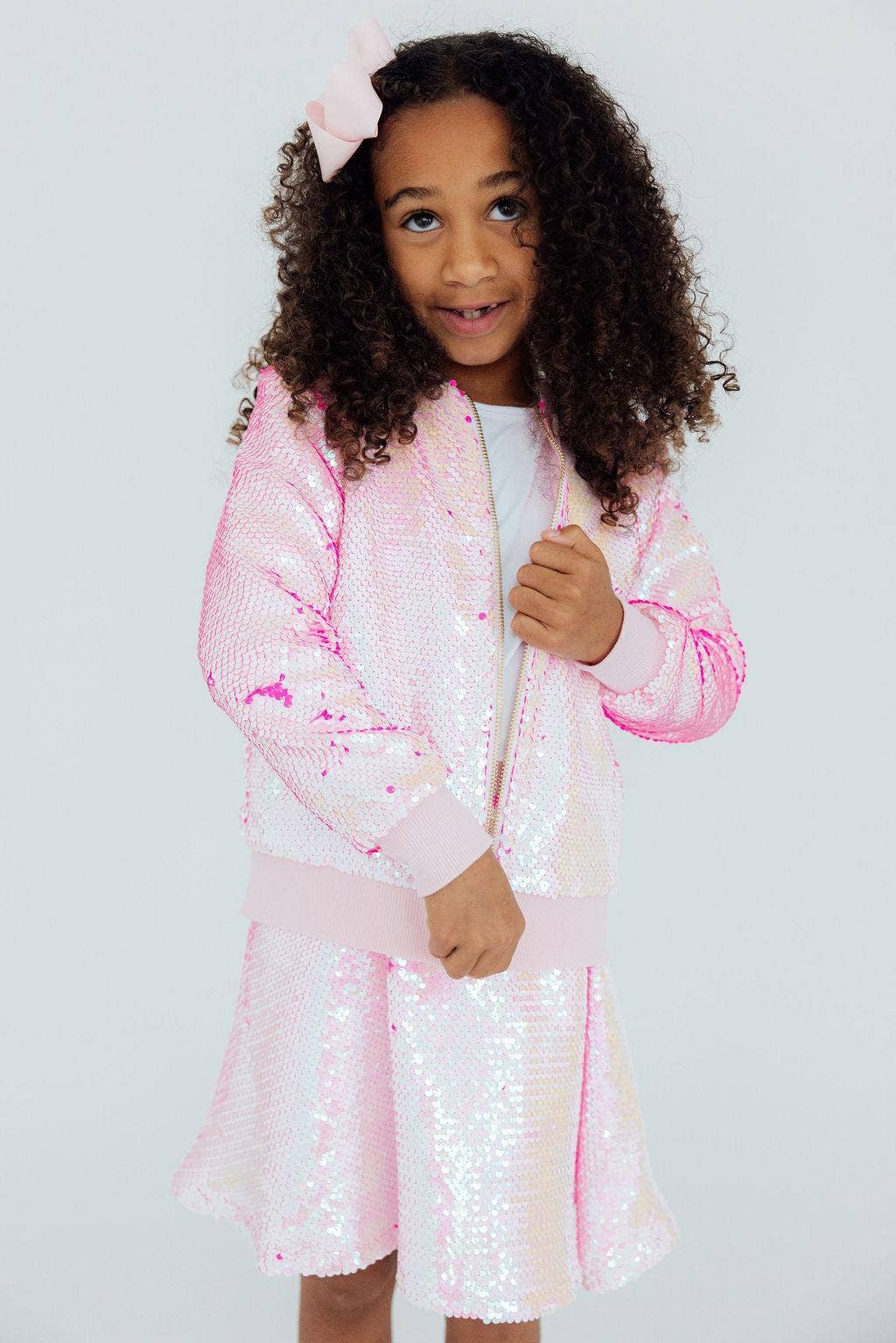 DIVA PINK FLIP SEQUIN JACKET