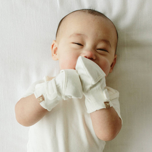 STAY ON BABY MITTS || CLOUD