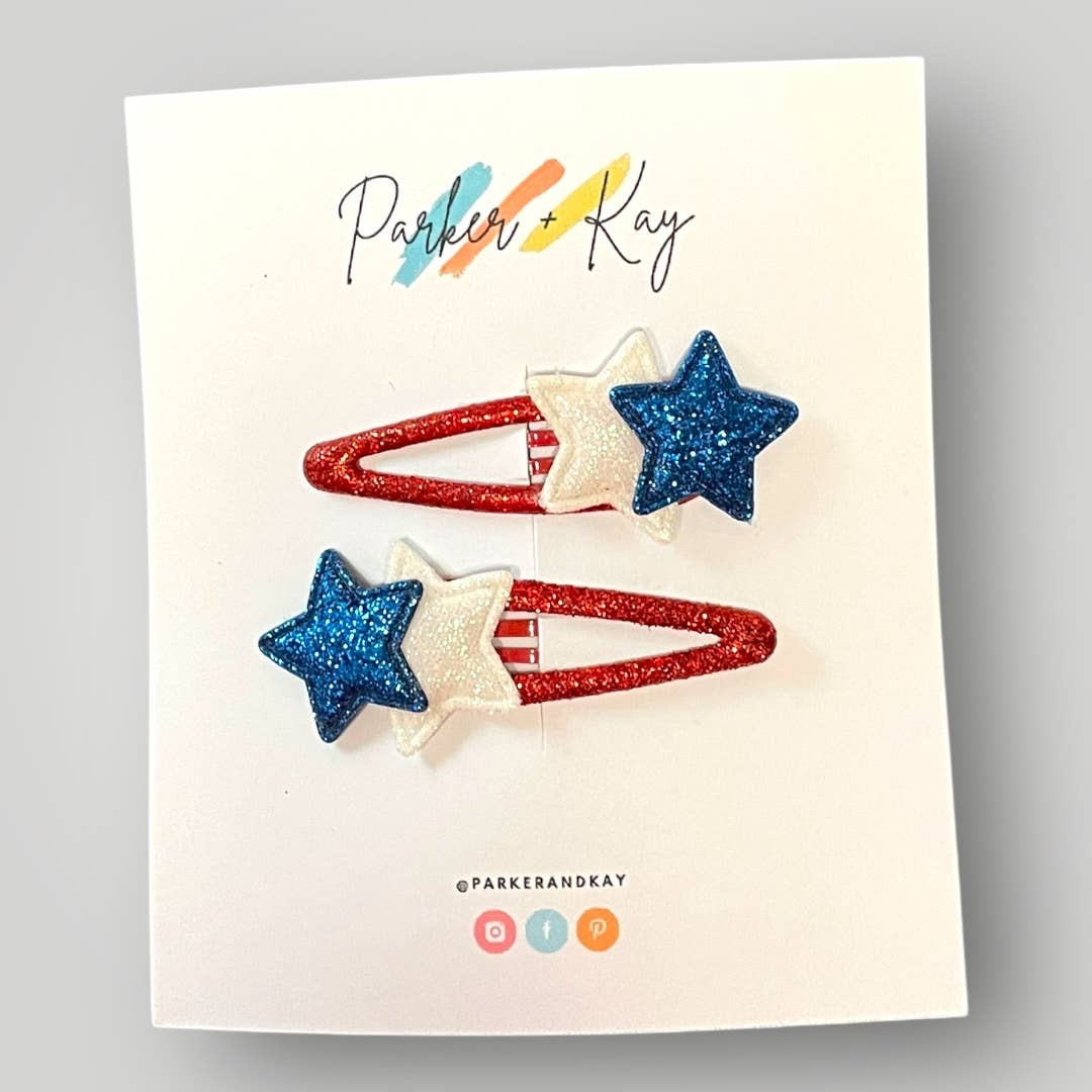 TWINKLING STARS HAIR CLIPS