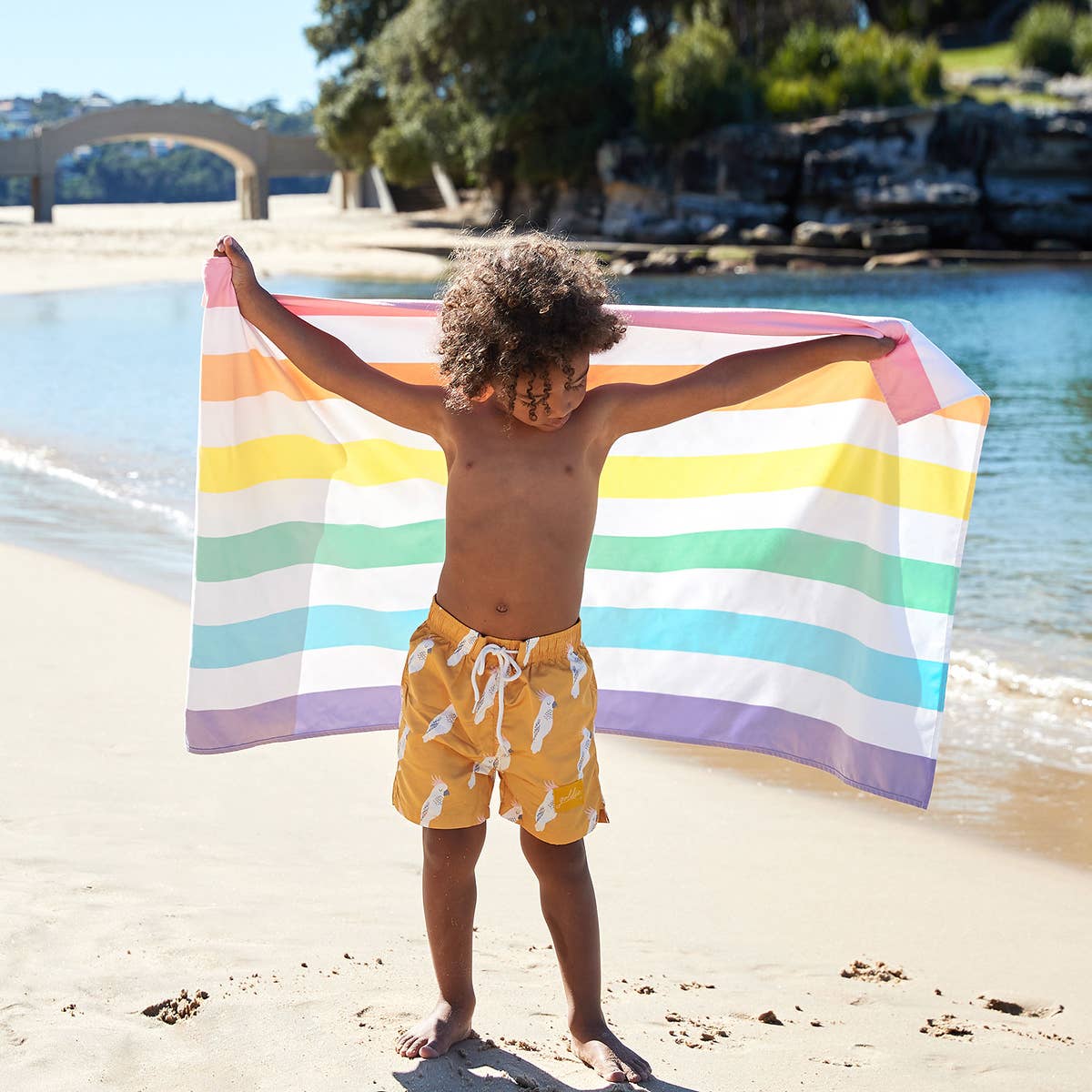 KIDS QUICK DRY TOWEL || UNICORN WAVES
