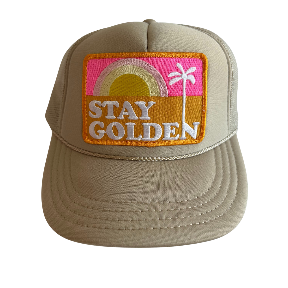 STAY GOLDEN KIDS HAT || PINK