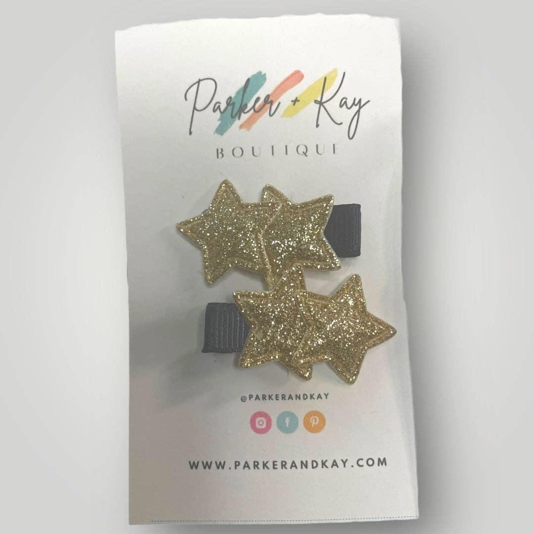 TWINKLING STARS HAIR CLIPS