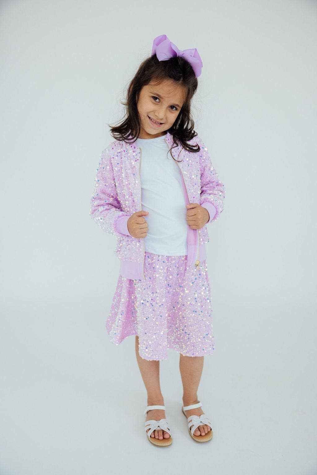 LILAC VELVET SEQUIN JACKET