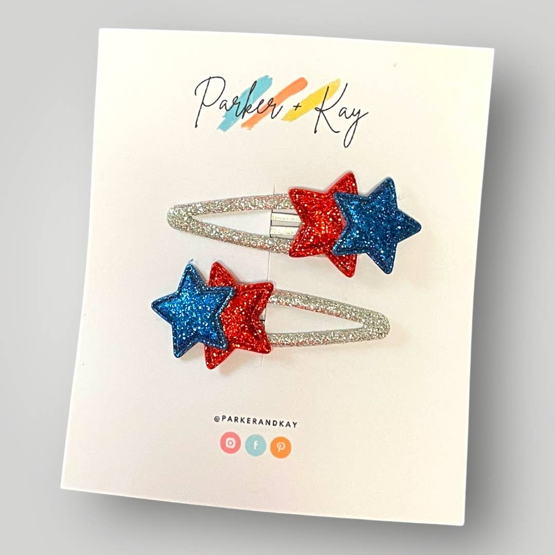 TWINKLING STARS HAIR CLIPS