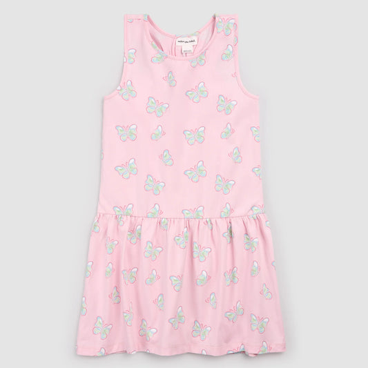PARFAIT RACERBACK JERSEY DRESS || BUTTERFLIES