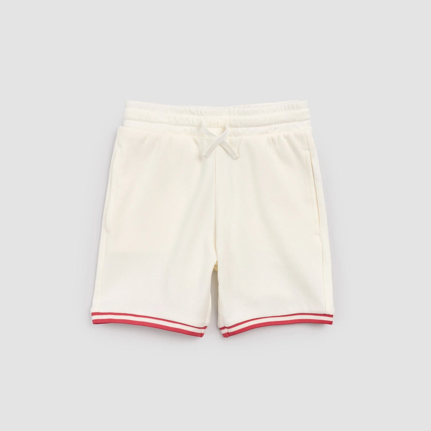 DOUBLE KNIT MESH SHORTS || IVORY