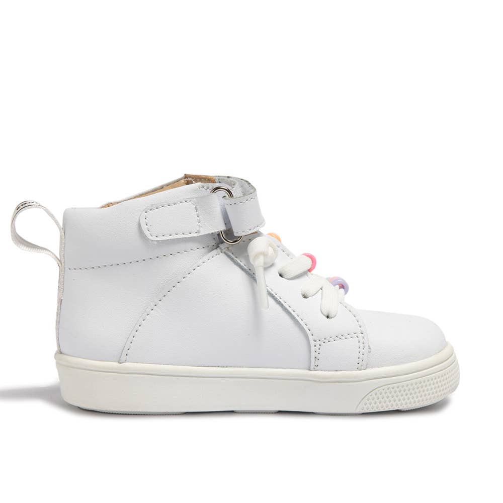 WONDERWALL LEATHER SNEAKER || WHITE