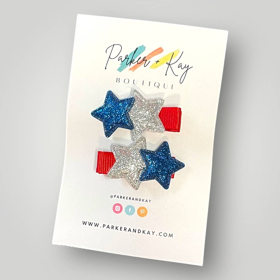 TWINKLING STARS HAIR CLIPS