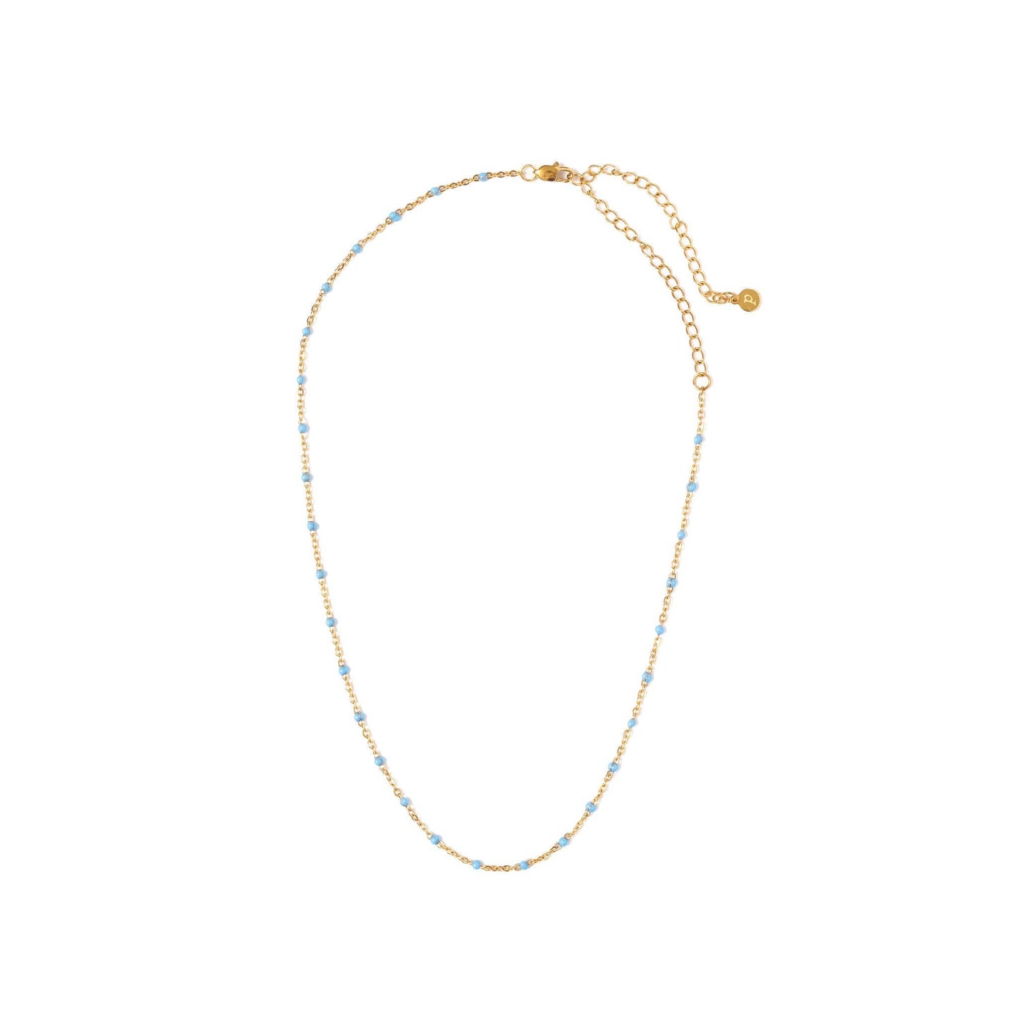ENAMEL BEAD NECKLACE || PINK