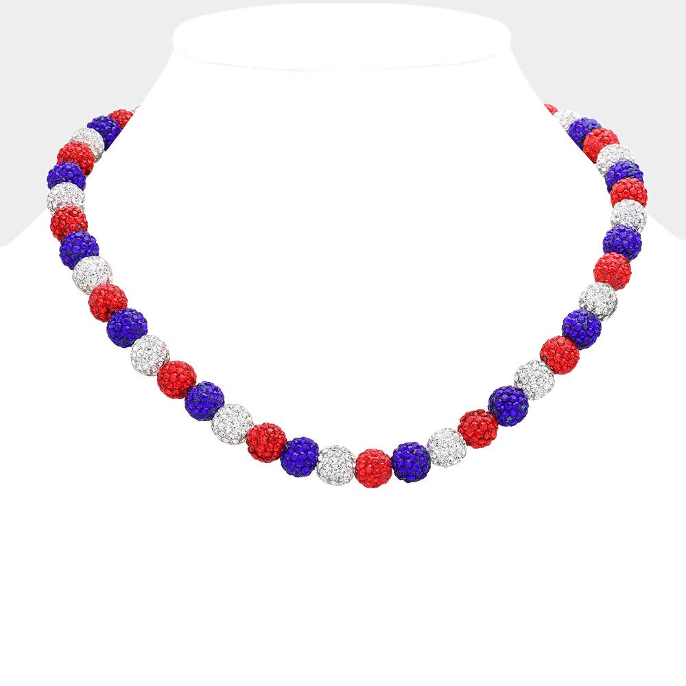 SHAMBALLA BALL BEADED NECKLACE