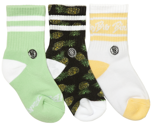 SOCKS 3-PACK || PINEAPPLES