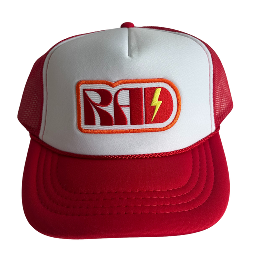 RAD KIDS TRUCKER HAT || RED