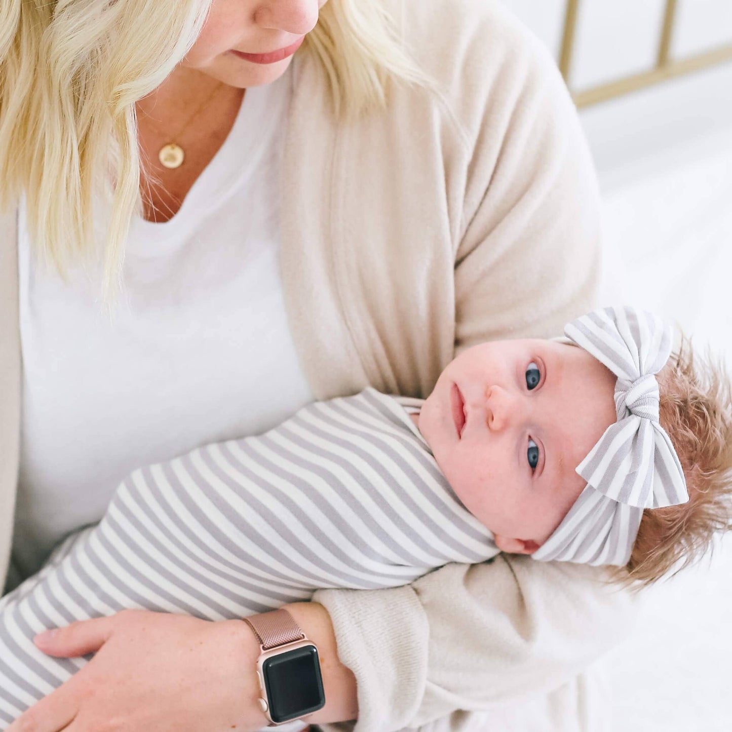 KNIT SWADDLE BLANKET || EVEREST
