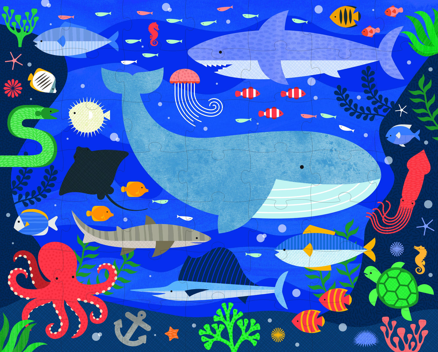 TWO SIDED UNDER THE SEA PUZZLE