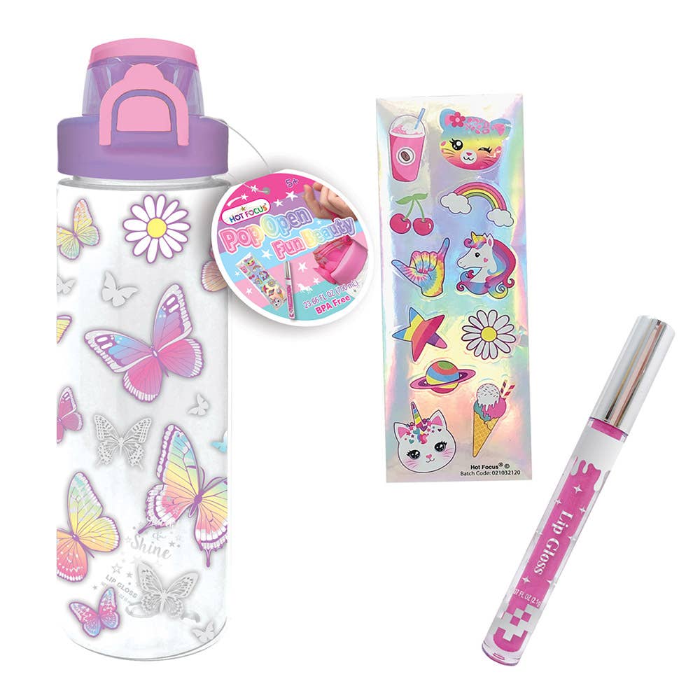 KIDS POP OPEN FUN BEAUTY WATER BOTTLE