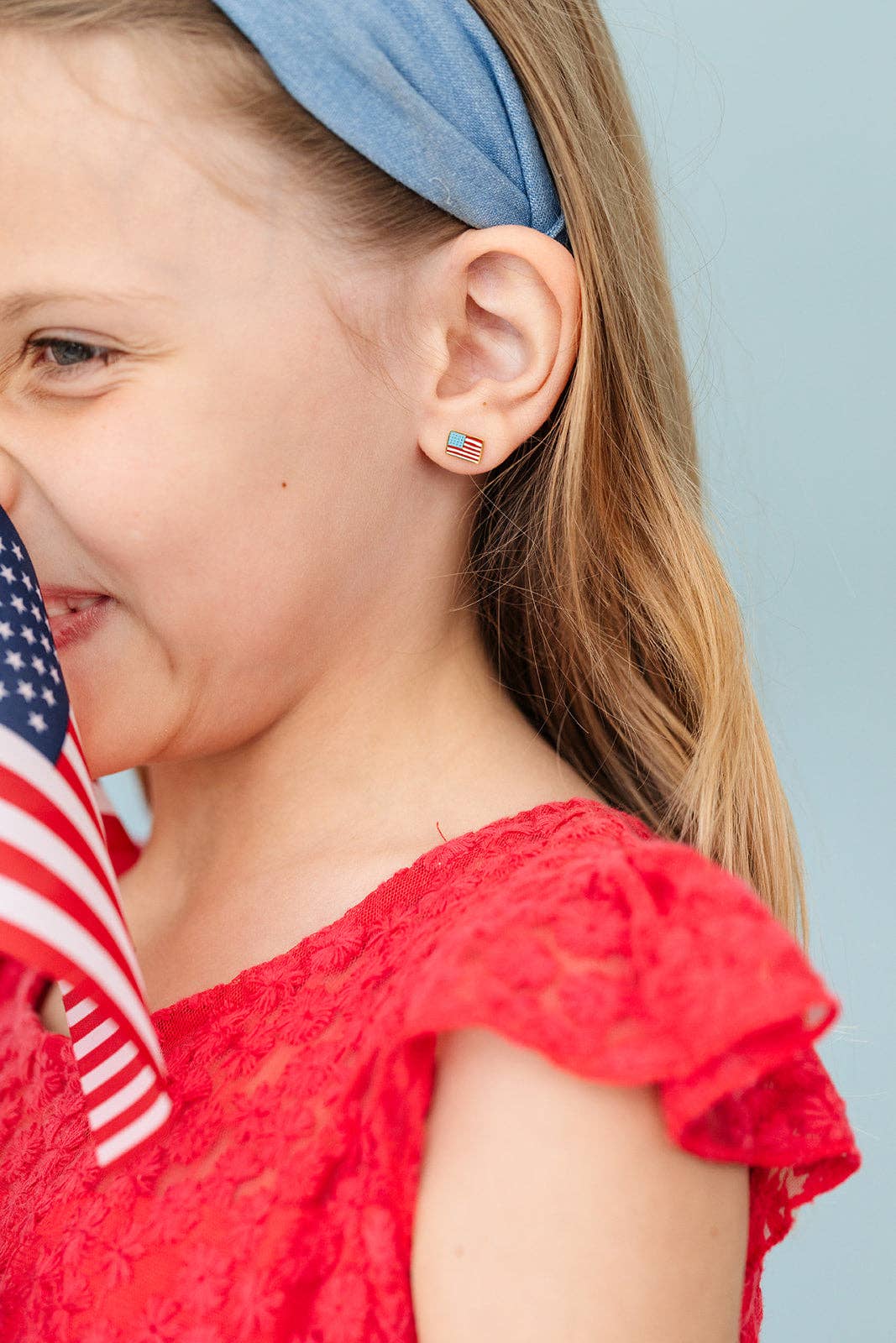 AMERICAN FLAG EARRINGS