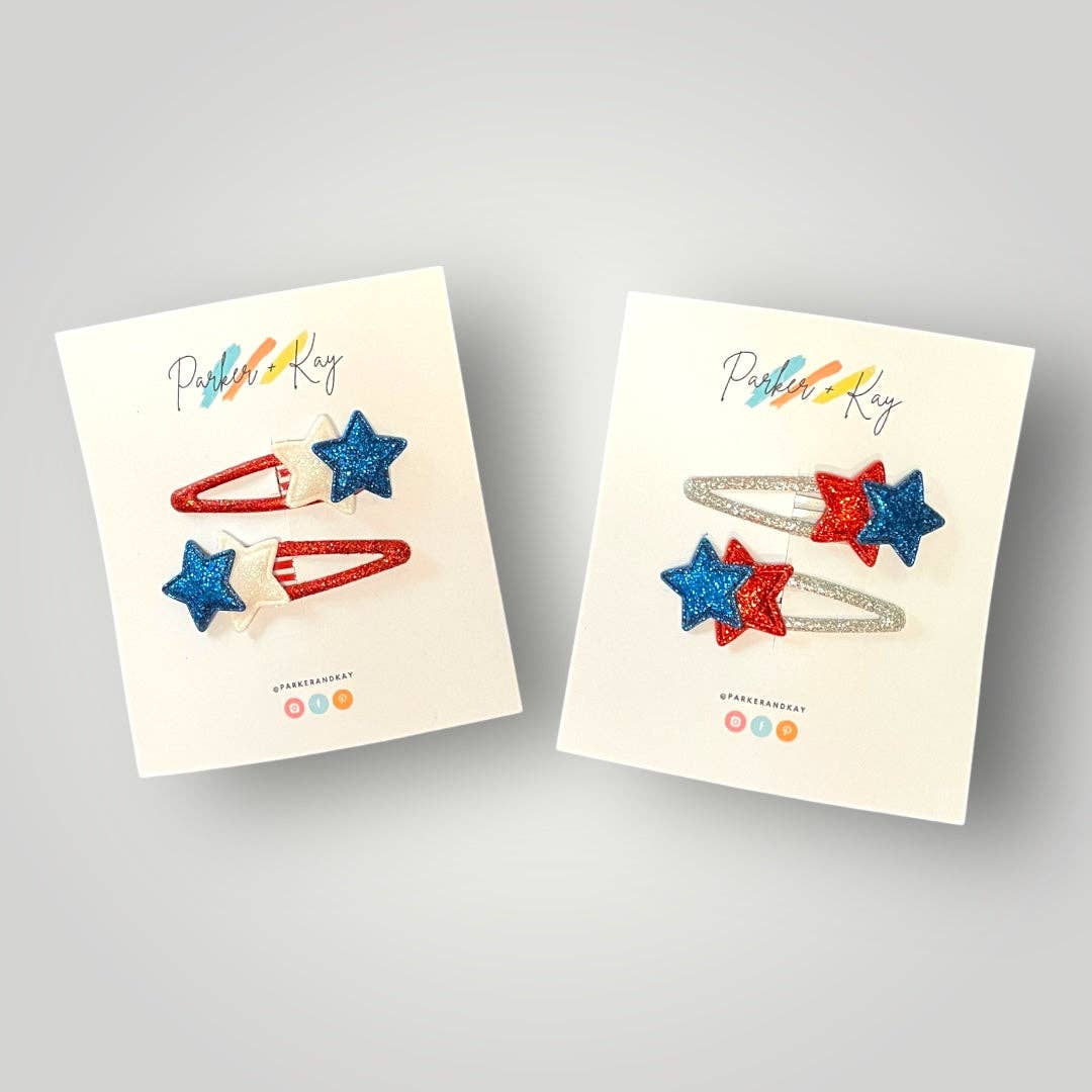 TWINKLING STARS HAIR CLIPS