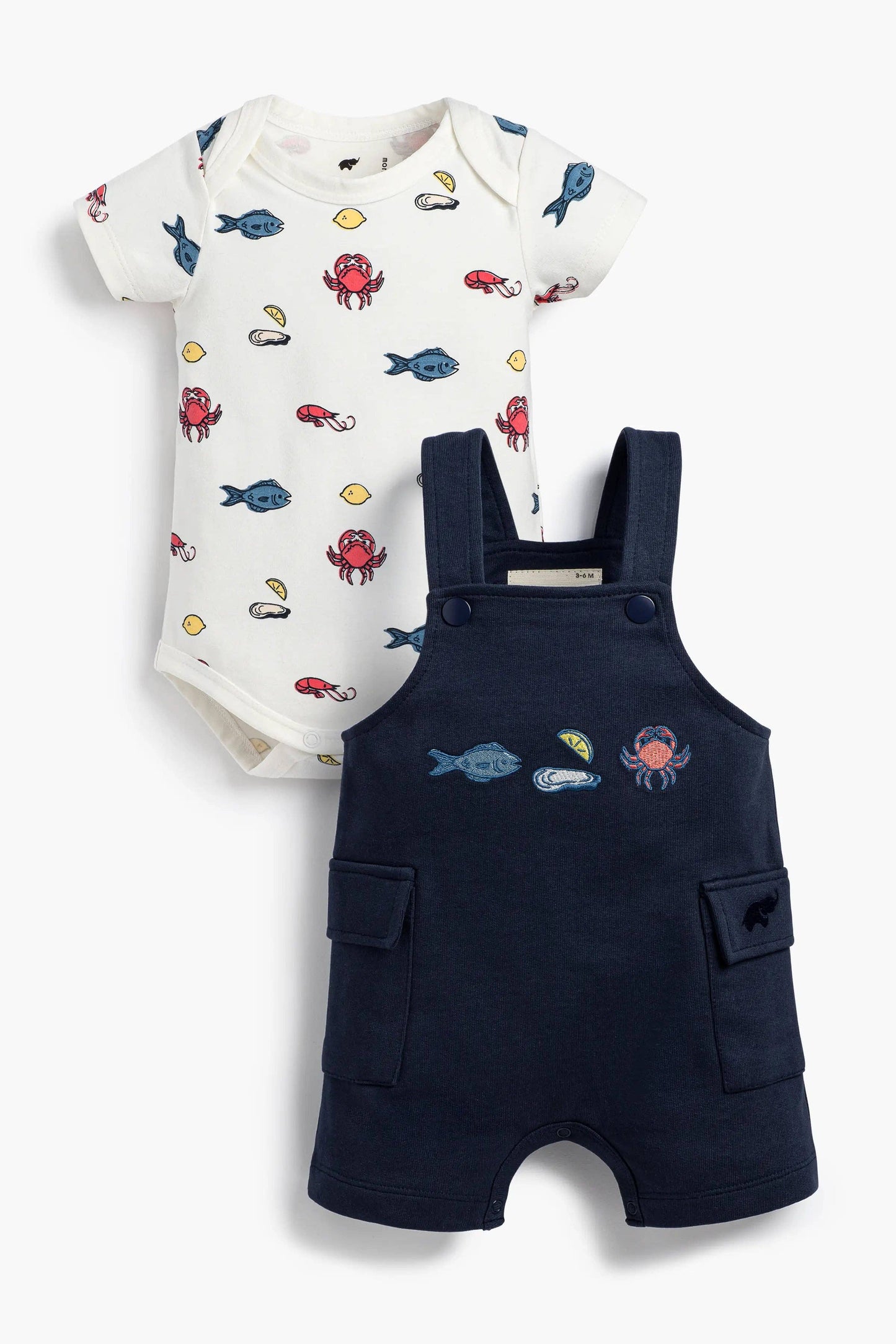 JACK + JILL BODYSUIT + OVERALLS SET || SEAFOOD BOIL