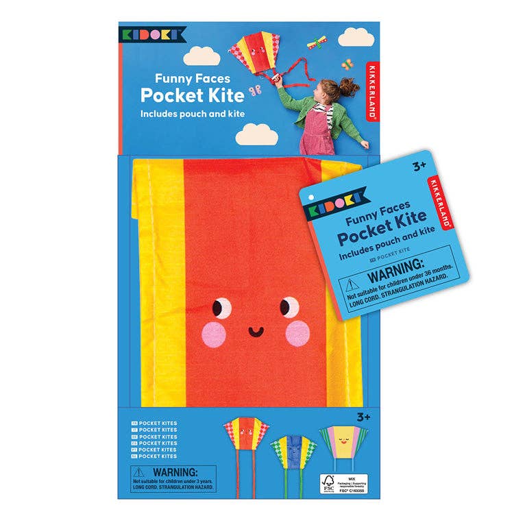 FUNNY FACE POCKET KITES