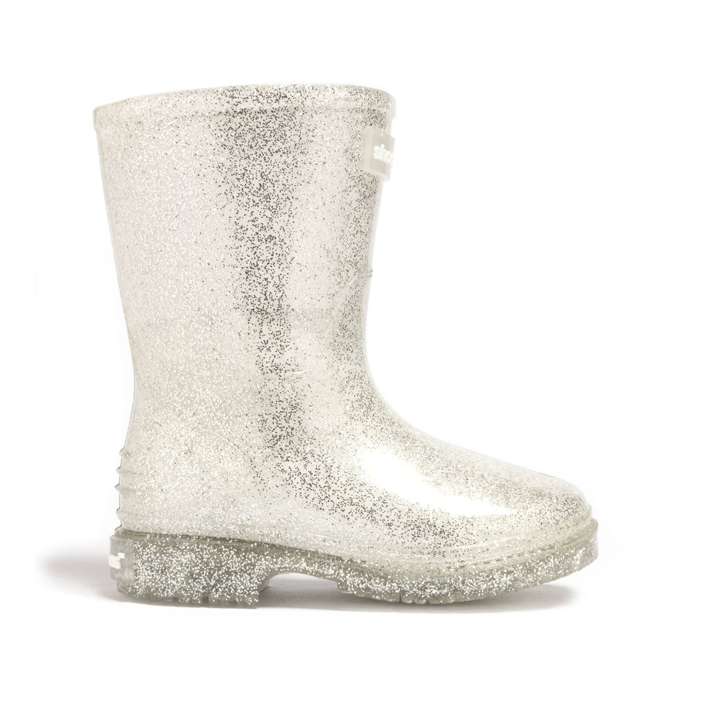 THE GLITZ RAIN BOOT || SILVER