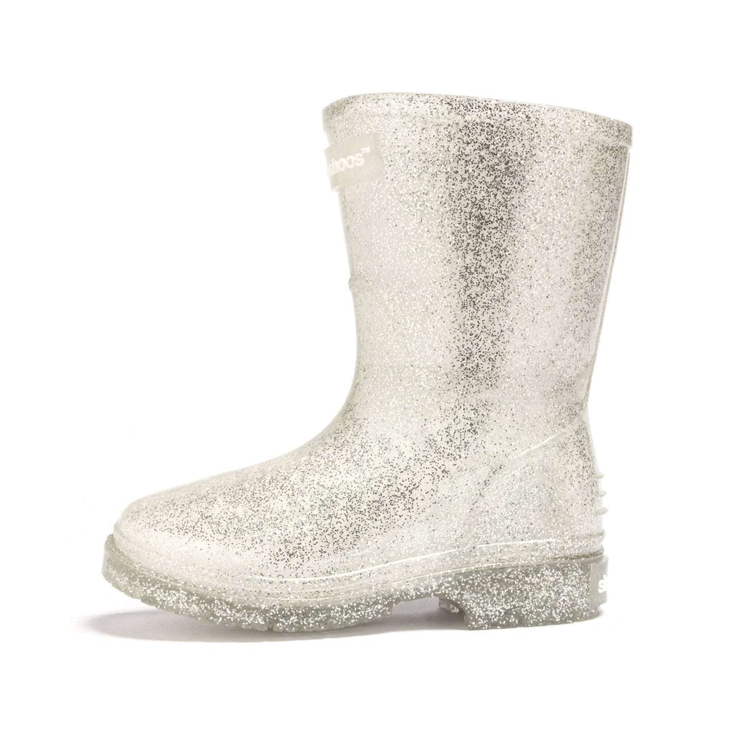 THE GLITZ RAIN BOOT || SILVER