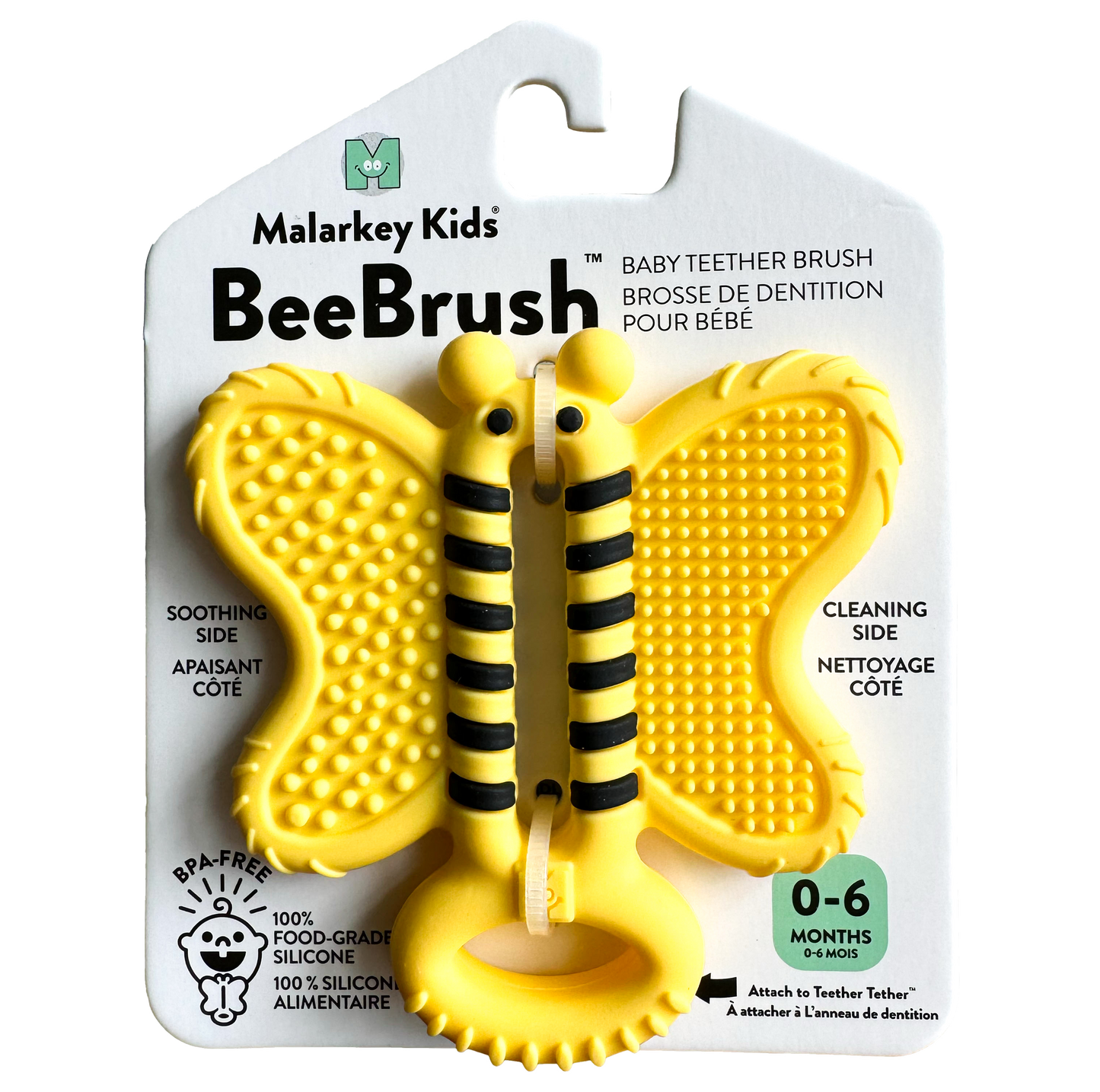 TOOTH BRUSH TEETHER || YELLOW BEE