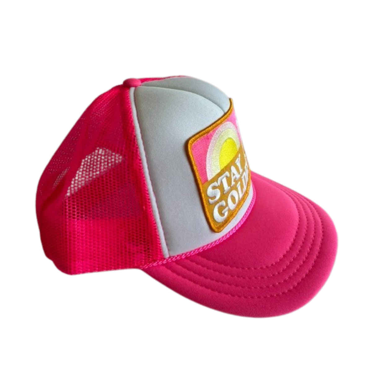 STAY GOLDEN KIDS HAT || PINK