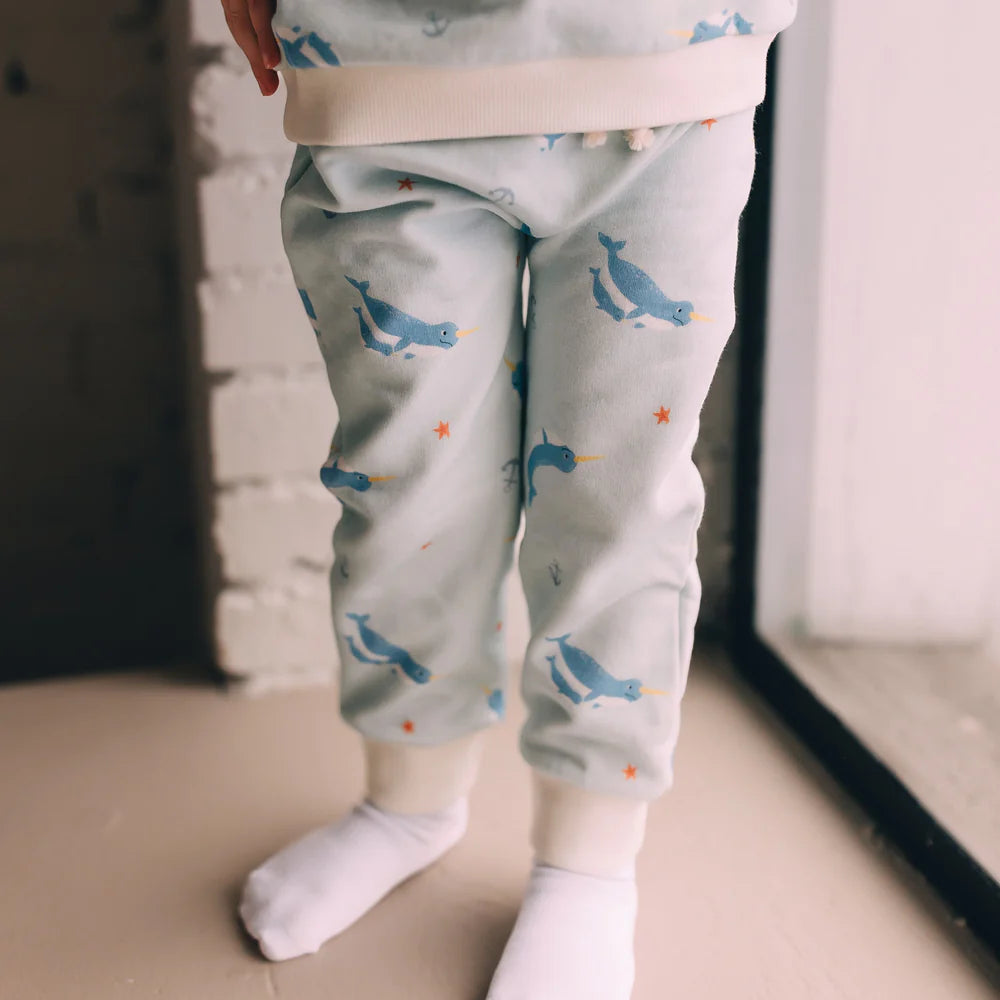 JOGGER PANTS || NARWHALS AT SEA