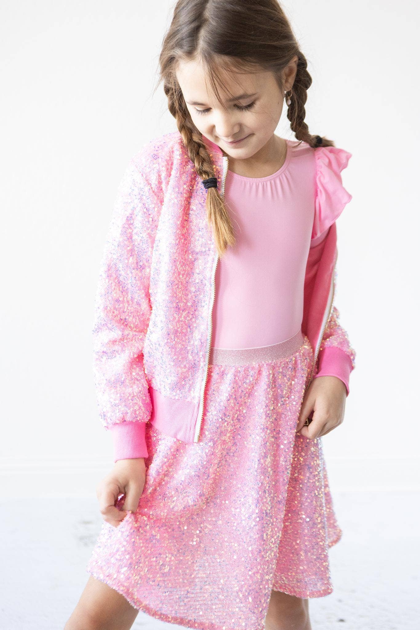 BUBBLEGUM PINK SEQUIN JACKET