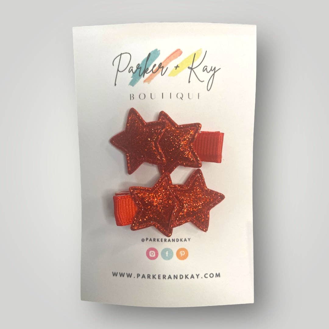 TWINKLING STARS HAIR CLIPS