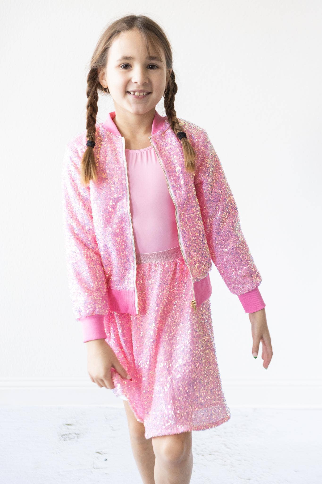 BUBBLEGUM PINK SEQUIN JACKET