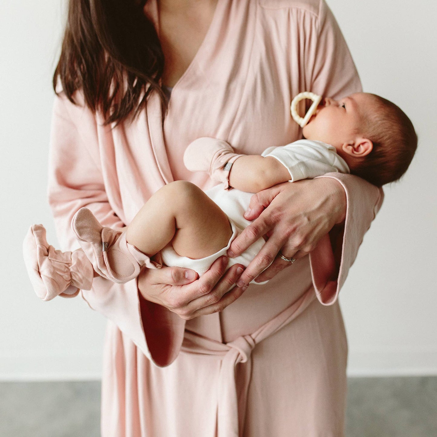 STAY ON MITTS & BOOTS SET || ROSE