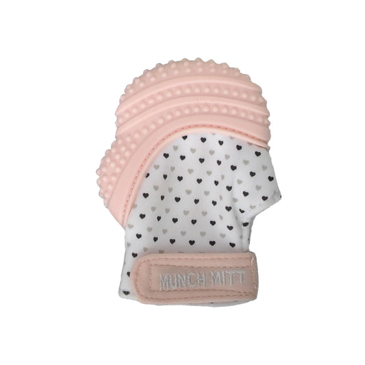 MUNCHI MITT|| PASTEL PINK HEARTS