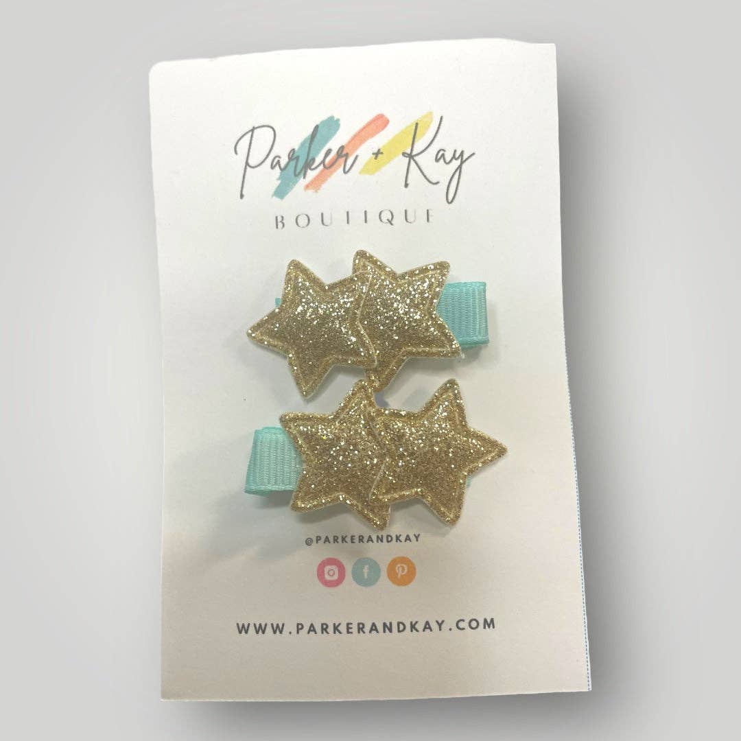 TWINKLING STARS HAIR CLIPS