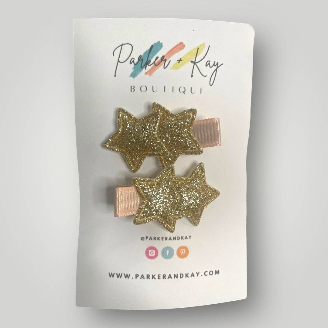 TWINKLING STARS HAIR CLIPS