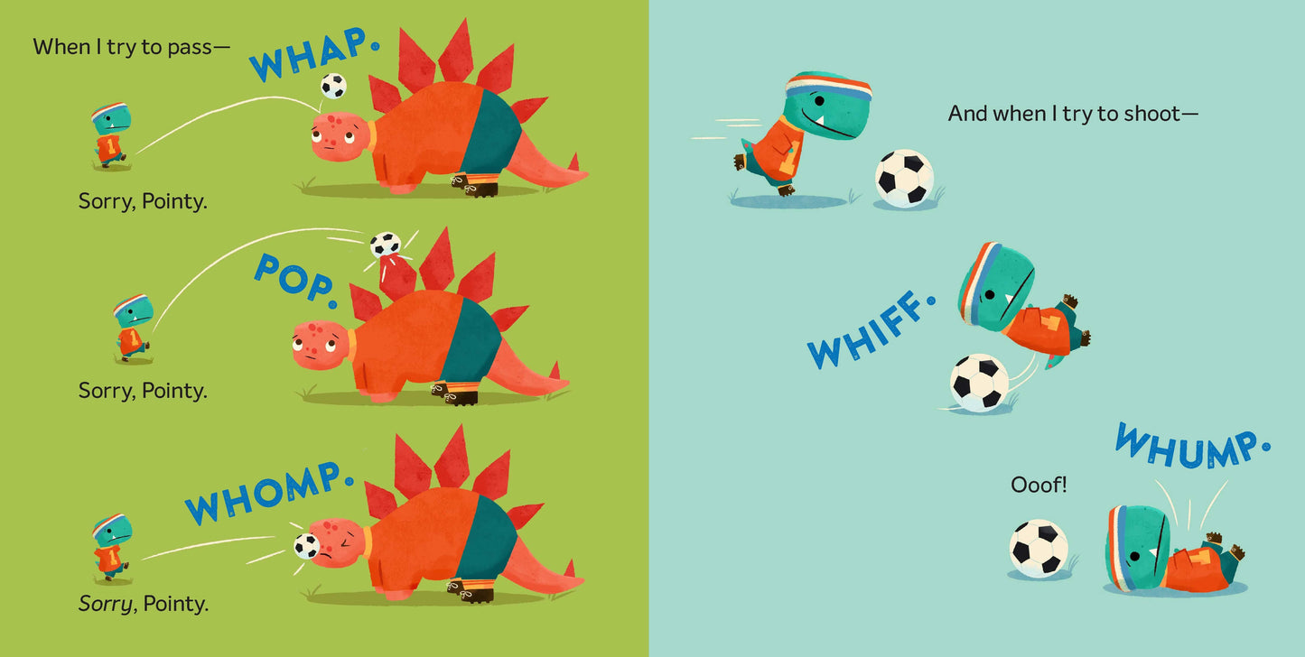 TINY T. REX TRIES SOCCER